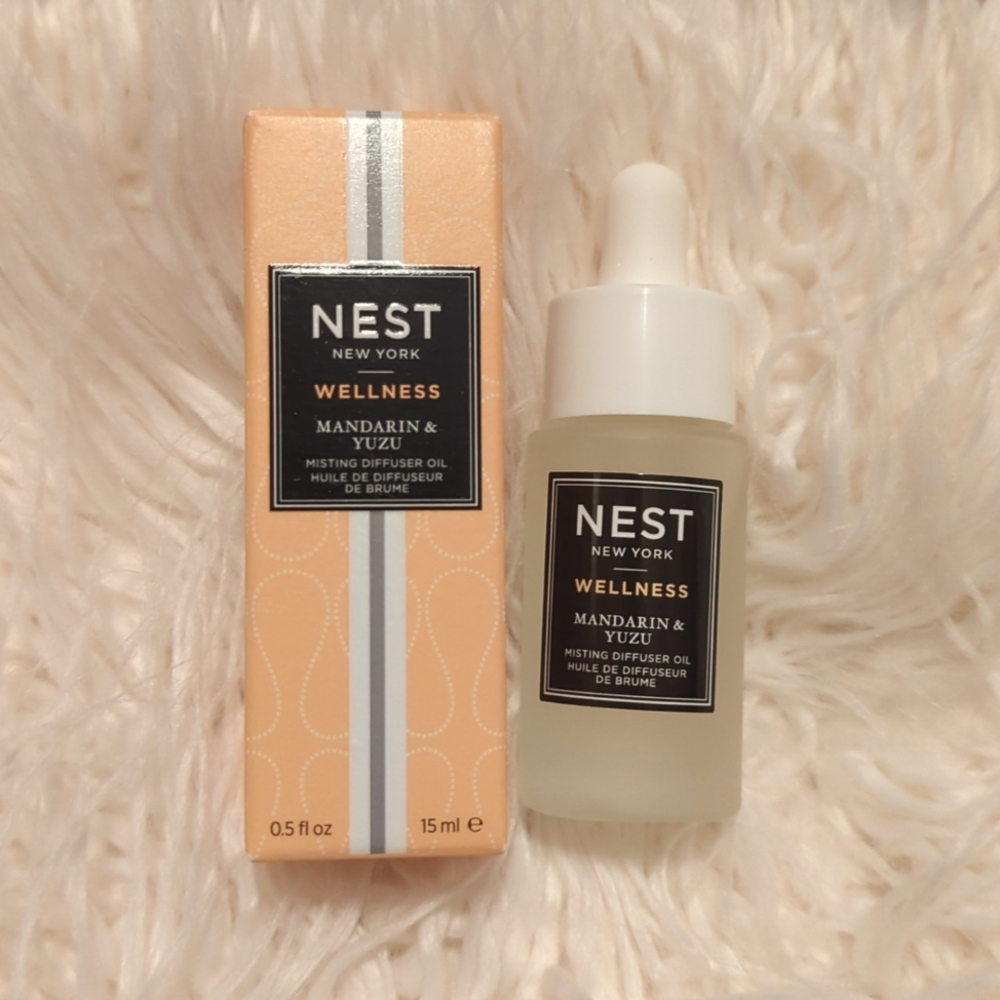 NEST NEW YORK WELLNESS Mandary & Yuzu Misting Diffuser Oil ,0.5 fl oz./ 15ml